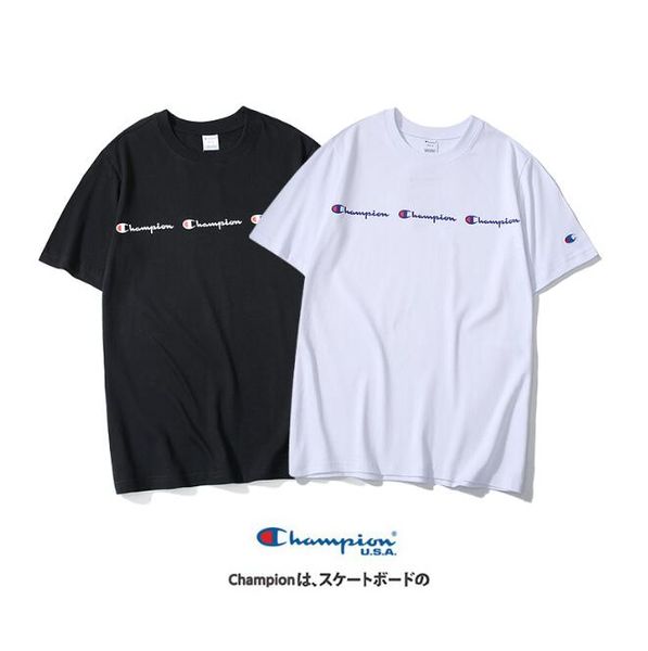 

wholesale new style designers championshipedition t-shirts digital printing casual cotton women simple fashion short sleeve casual cotto, White
