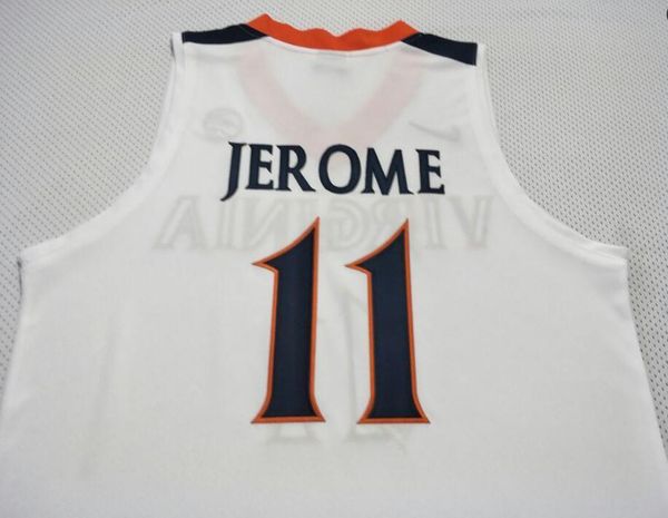 

custom men youth women vintage uva cavalierss ty jerome #11 basketball jersey size s-4xl or custom any name or number jersey, Black