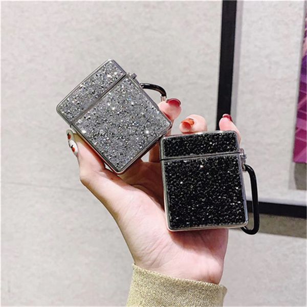 

luxury shining glistening soft shining bing for airpods 1 2 colors case for apple airpods 1/2 cover for air pods cover