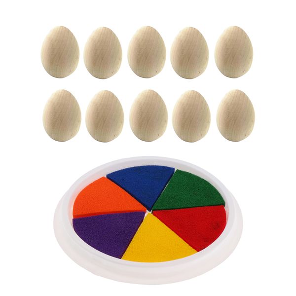 

1pc diy finger graffiti painting graffiti ink pad crafts & 6 eggs age 3