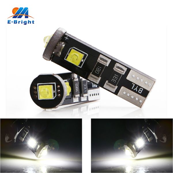 

8pcs error canbus t10 3smd led bulbs 194 168 w5w car light reading light luggage compartment 6500k ing