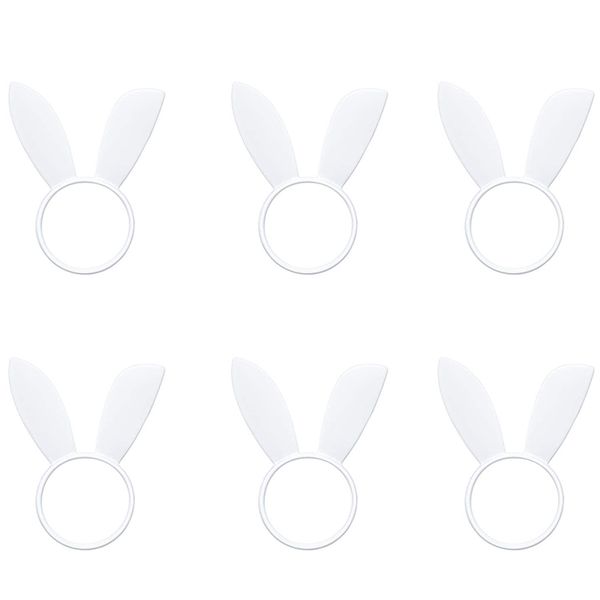 

css ears napkin rings easter napkin ring holder metal holder home table decor for spring easter rustic 6