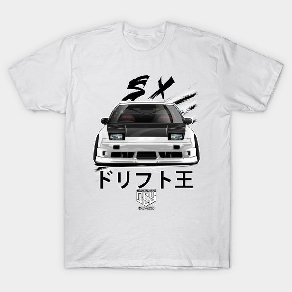 

мужчины тенниска 180sx s13 drift spec (белый) [osy графика] тенниска женщин тенниски, White;black