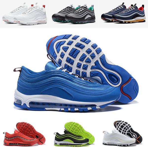 

2019 new 97 new shoes 97s men women blue hero team orange ocean bliss white cone sequoia black neon green emerald green eur 36-44