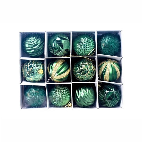 

12pcs christmas tree decor ball 55mm bauble xmas party hanging ball christmas for home decorations