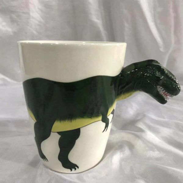 

керамическая кружка кофе кубок динозавров кружка креативный дизайн кофейная чашка ручная роспись кружка 3d животных чашки логотип