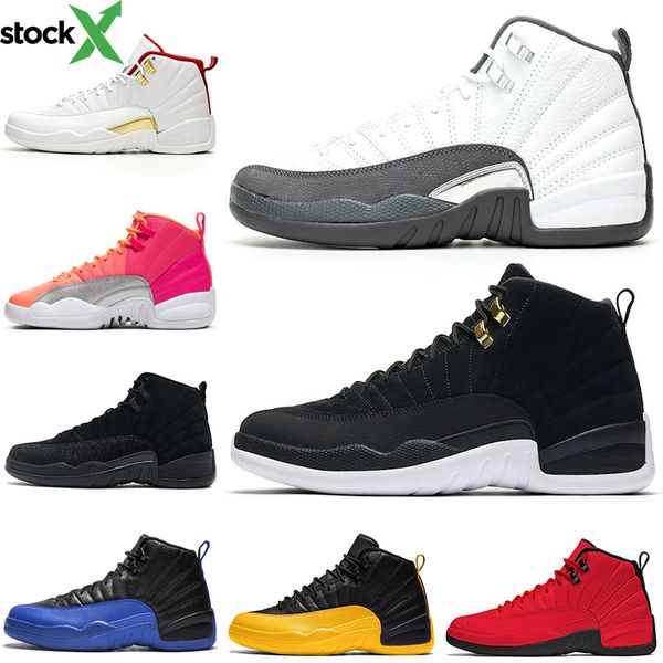 

12 темно-серая игра royal basketball shoes 12s reverse taxi wings мужские кроссовки спортивные кроссовки 7-13, Black