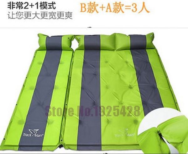 

3 person automatic inflatable mattress self inflating moisture-proof pad outdoor camping tent bbq cushion fishing beach mat