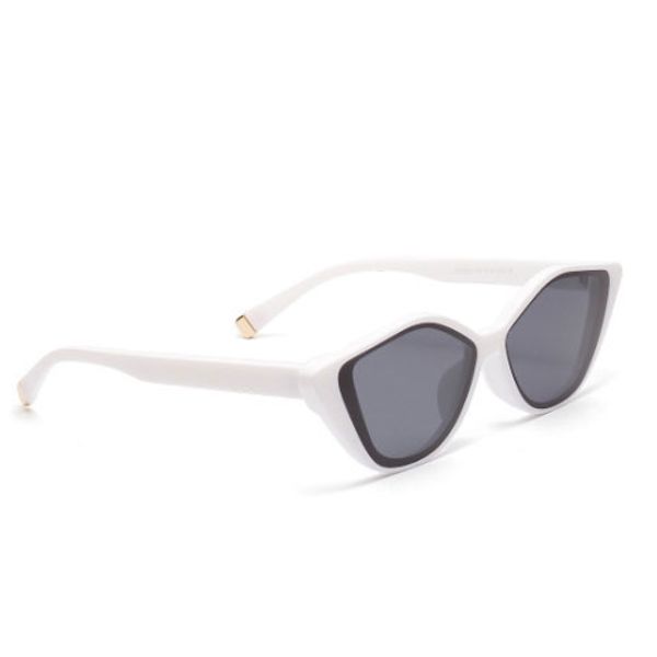 

fashion brand designer sunglasses kitten eye frame ladies generous style uv400 protection glasses triangle cat eye sunglasses 22, White;black