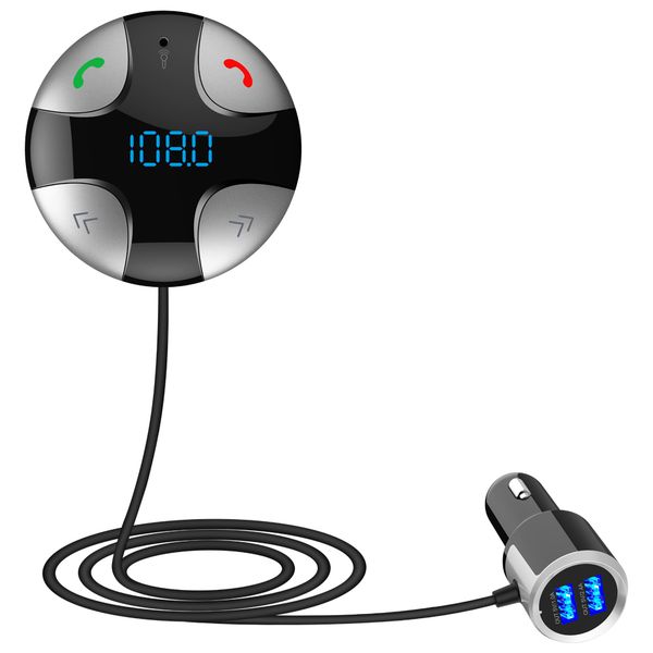 

bluetooth fm modulator hands-car kit mp3 player with digital led display and dual usb charging for all types of vehicles