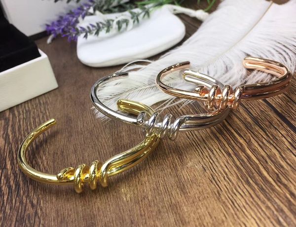 

new rope knot bracelet elegant and refined stainless steel jewelry men bracelets fashion designer love bracelet, Black