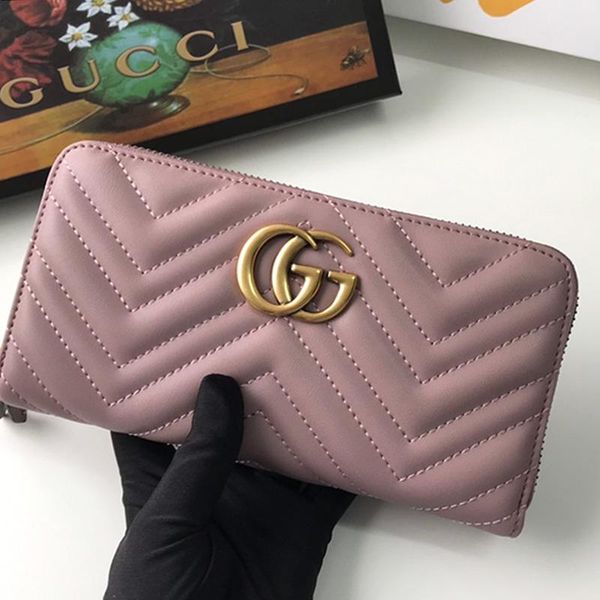 

designer luxury womens wallet purses portefeuille ladies zipper clutch bag wallet money card holder female purse handbags