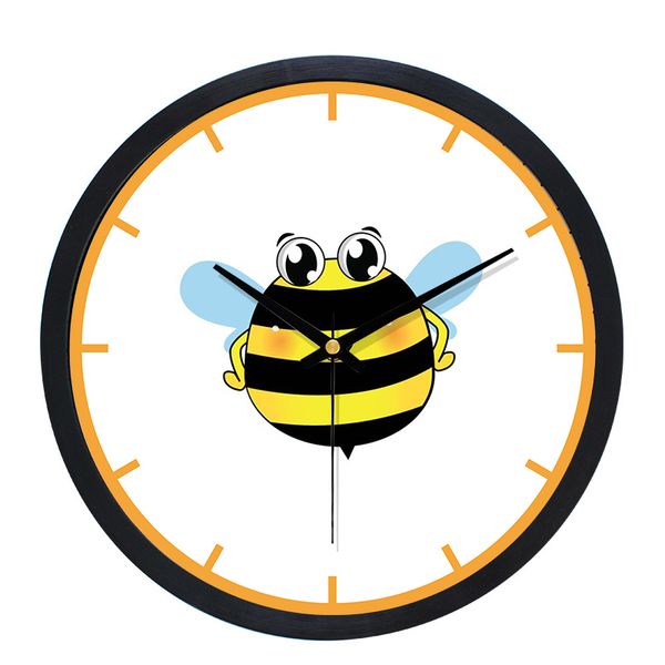 

modern cartoon wood wall clocks home decor 10 inch clocks children's room secret stash kitchen montre murale watch home sc176