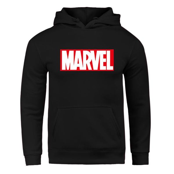 

2019 новая группа hoodie мужская с длинным рукавом толстовка печати marvel толстовка повседневный марка одежды hoodie jacket, Black