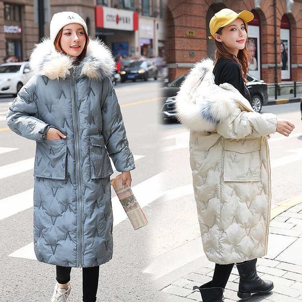 

мода ветровки для женщин осень длинные пальто большой меховой воротник с капюшоном куртки шанца пальто зимы женской одежды m-xxl, Black