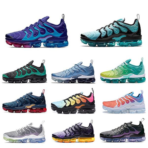 

2020 vapors tn plus spirit mesh teal geometric active for women mens running shoes aurora green designer sneakers trainers sports big size