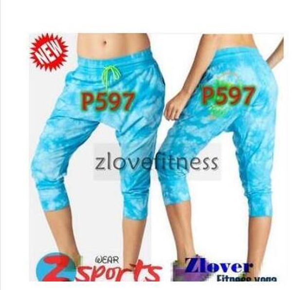 

stock capri pant womens dance sports funning fastion capri pants pants trousers bottooms harem jogger p597, Black;blue