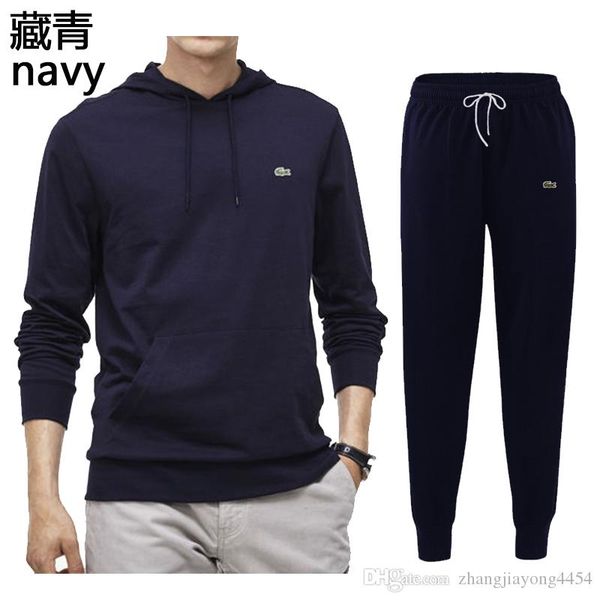 

hoodie set men's new fall hoodie popular logo striped coat popular logo men's hoodie set, Black