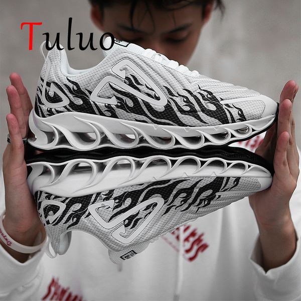 

tuluo flame blade sneakers for mens running shoes outdoor breathable male trainers jogging footwears chaussure homme sport shoe