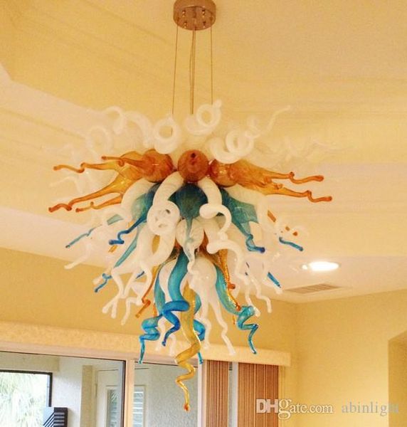 

indoor decoration lighting fixture led light source blown murano glass chandeliers modern ceiling lamps