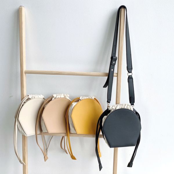 

2020 new mini women handbag canvas pu leather female shoulder bag korean ladies crossbody bag preppy style shell drawstring