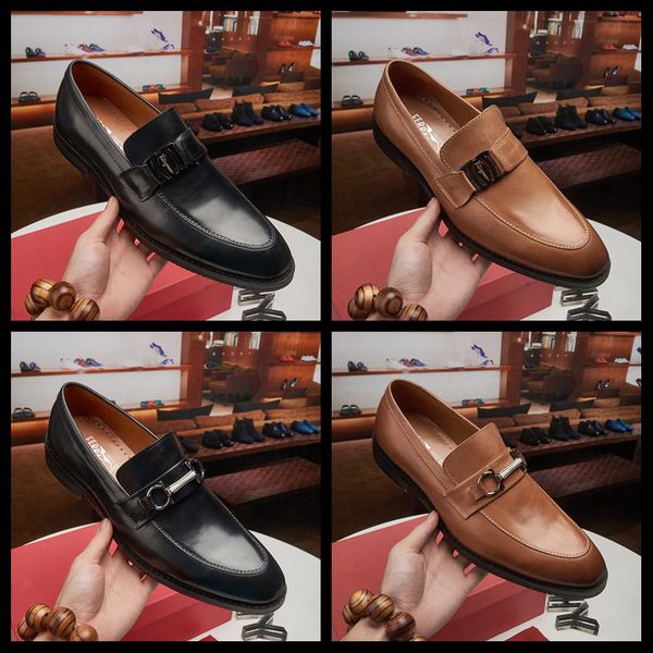 

19ss 2019 luxury brands pointed toe dress shoes men moccasin loafers suede leather oxford shoes for men formal mariage wedding shoes, Black