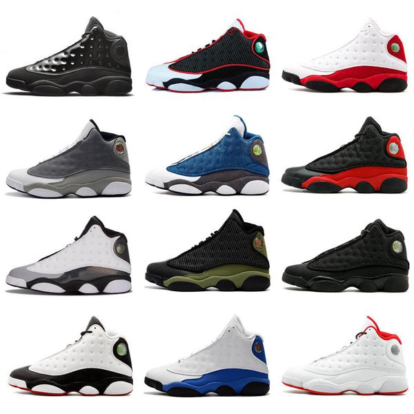 

высокое качество jumpman 13 bred чикаго flint атмосфера серый мужчины женщины баскетбол обувь 13s он доигрались мело dmp hyper royal retro т