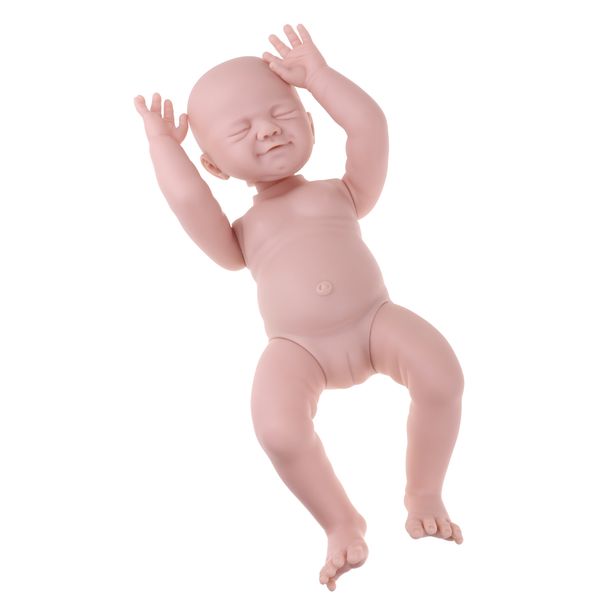 

неокрашенный reborn кукла комплект, ручной работы мягкий силиконовый пустой плесень 20" / 50 см реалистичные спящая девочка кукла делая пост