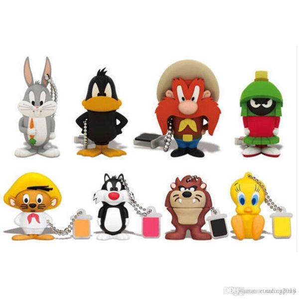 XH Memory Flash 4GB 8GB 16GB USB 2.0 Stick U Disc Cartoon Gift Pen Drive carino