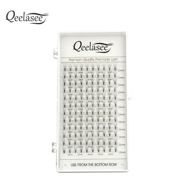 

qeelasee 4d/7d short stem pre made volume fans faux mink premade volume eyelash extension makeup lashes maquiagem cilios