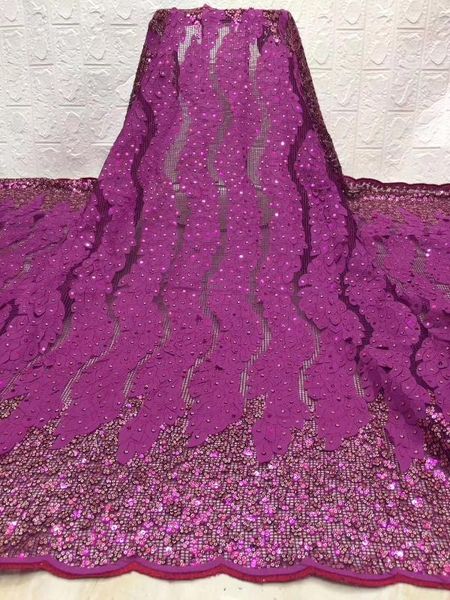 

sequin lace fabric 2020 lace nigeria fabric women dress african tulle d3611, Pink;blue