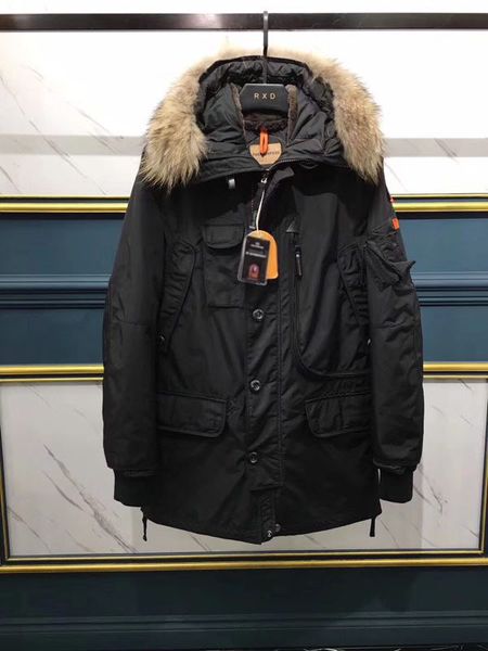 

Men winter jacket pj ca ual down jacket 2020 brand men women down jacket outdoor warm parajumper jacket winter coat parka, Black