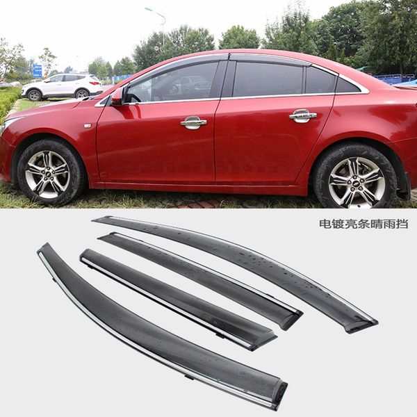 

montford abs plastic window visor awnings vent sun rain guard shield deflector fit for chevrolet cruze 2009 2010 2011 2012 2013
