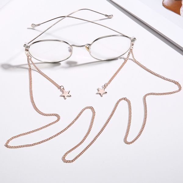 Atacado- Wire Óculos Corrente Cuerda Gafas Venda Quente Mulheres Sunglasses Cadeia Popular de Metal Óculos de Corda Pingente de Corda Jóias
