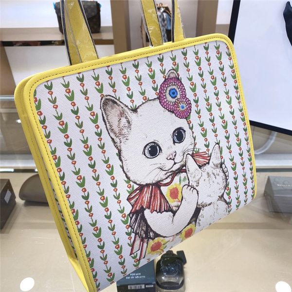 

women luxury designer handbag flowers cat fashion shoulder bag sweet shopping bags cfy20042040