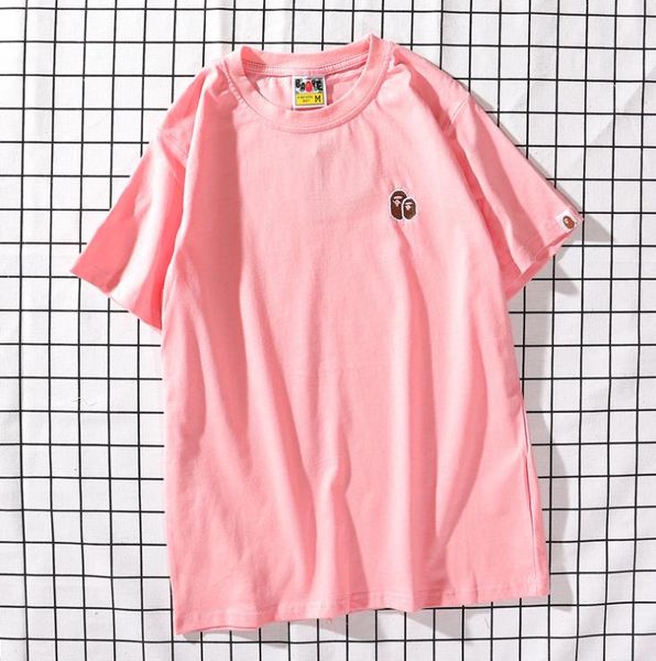 

couple brand tshirt classic small embroidery round neck short-sleeved t-shirt men and women designer summer tee, White;black