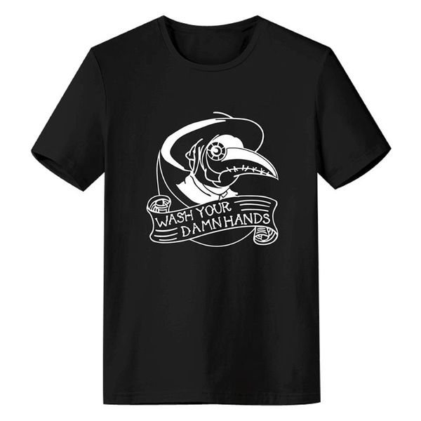 

plague t-shirt summer tee black cotton tshirt men women, White;black