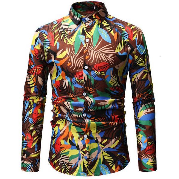 

hawaiian men's shirts, men's leisure shirts, seaside shirts printing, long sleeve clothing, 26 colors, White;black