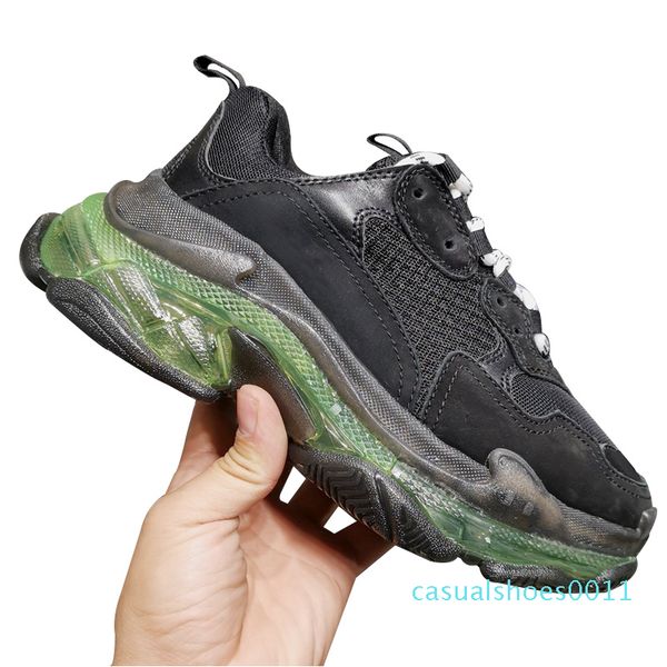 

women fashion luxury designer shoes sneakers womens basketball triple s sneakers breathable casual shoes size 35-40 type 11c, Black
