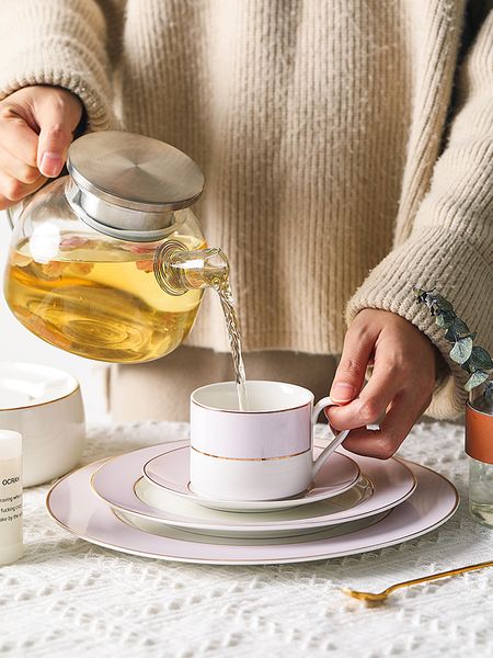 

костные китай керамика чай кофе кубок блюдце фарфор ручная роспись чашек многоразовый ручной работы керамические кофе контейнер e60