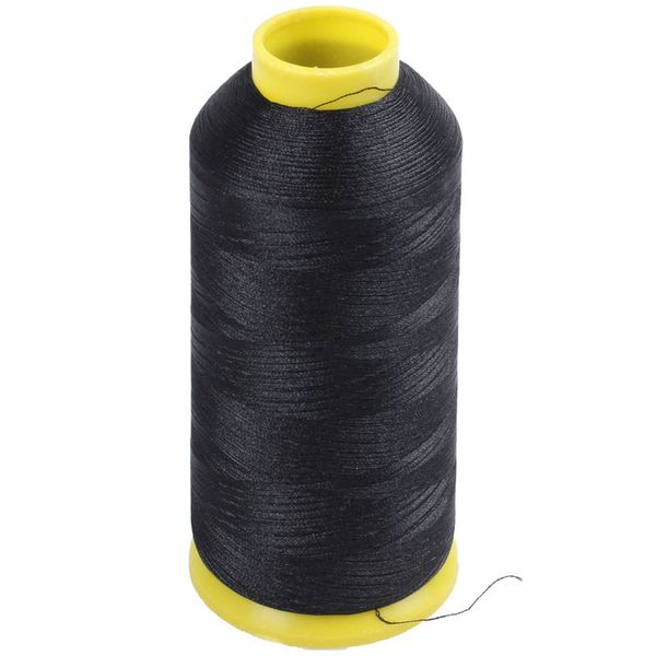 

5000m cones bobbin thread filament polyester for embroidery machine (black, Black;white