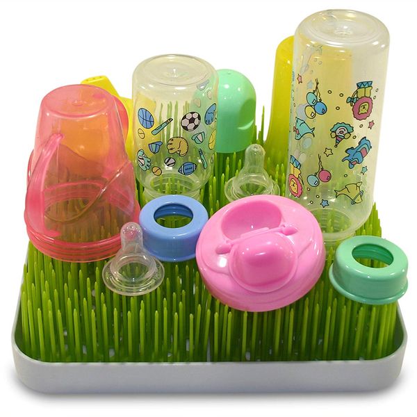 

baby bottle drying rack baby feeding bottles cleaning drying rack storage nipple pacifier imitation lawn container shelf j75
