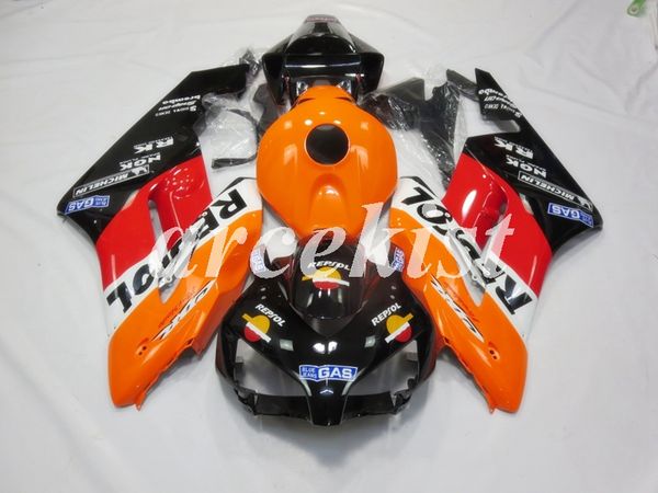 

инъекции плесень нового abs обтекатели комплект, пригодный для honda cbr1000rr 2004 2005 04 05 1000rr cbr1000 телесной набор оранжевого крас