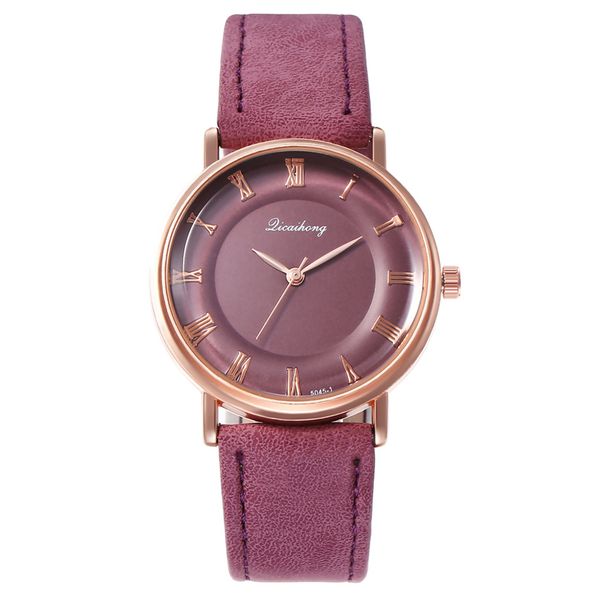 

классический женщины часы rose top brand кожаный бизнес часы женские кварцевые наручные часы аналоговые часы для девочек, Slivery;brown