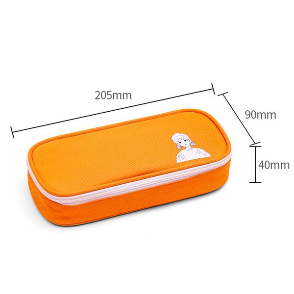 

1 pcs pencil case large capacity candy color stationery organizer multifunction cosmetics bag em88