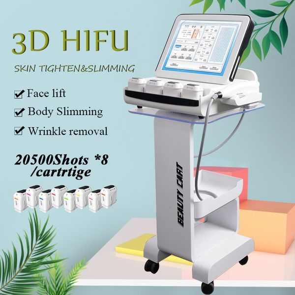 

new 3d hifu skin care wrinkles removal products hifu body slimming optional 8 cartridges hifu face lifting beauty machine
