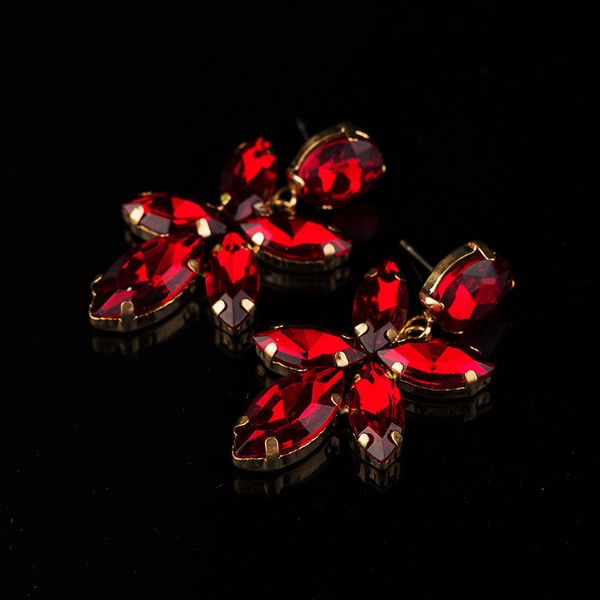 

earring product crystal ear nail, Golden