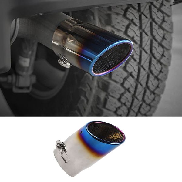 

stainless steel tail pipes decoration accessoires 1pcs for fit jeep wrangler jl 2018+ car exterior accessories