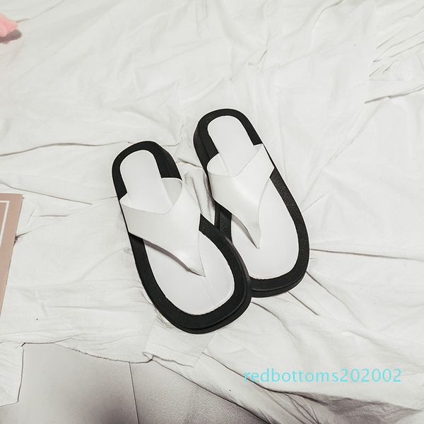 

new style thick bottom non-slip flip flops woman shoes new arrival non-slip women's summer footwear zapatos de mujerflip flops r02, Black