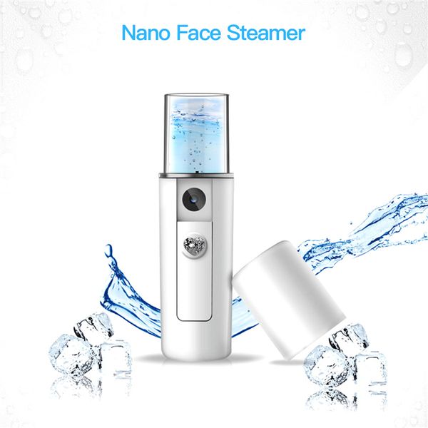 

usb rechargeable portable face spray bottle 20ml nano mister facial steamer hydrating skin nebulizer face care tools beauty